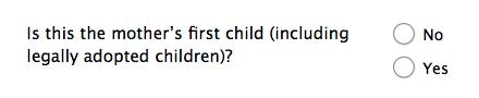 Form design: Example of what not to do, putting the sub category is at the end. 