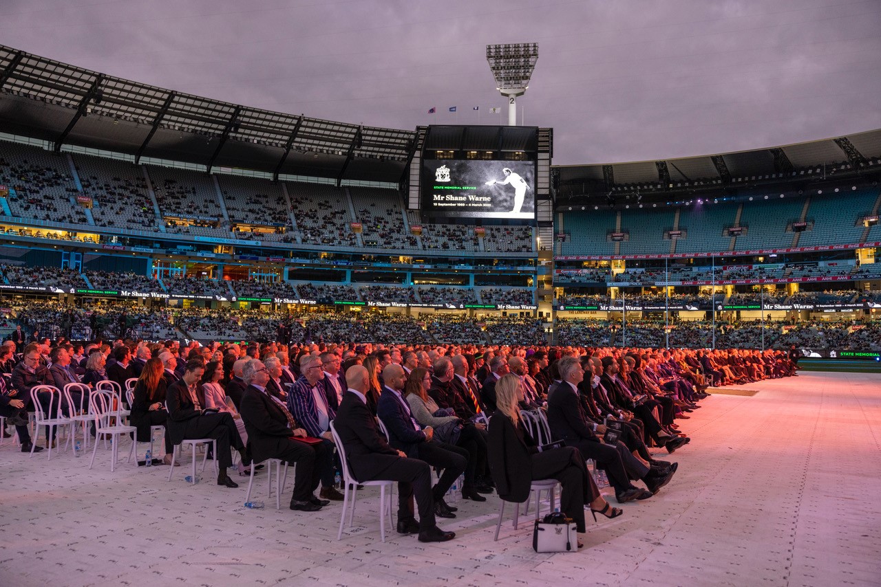 The audience at the State Memorial Service