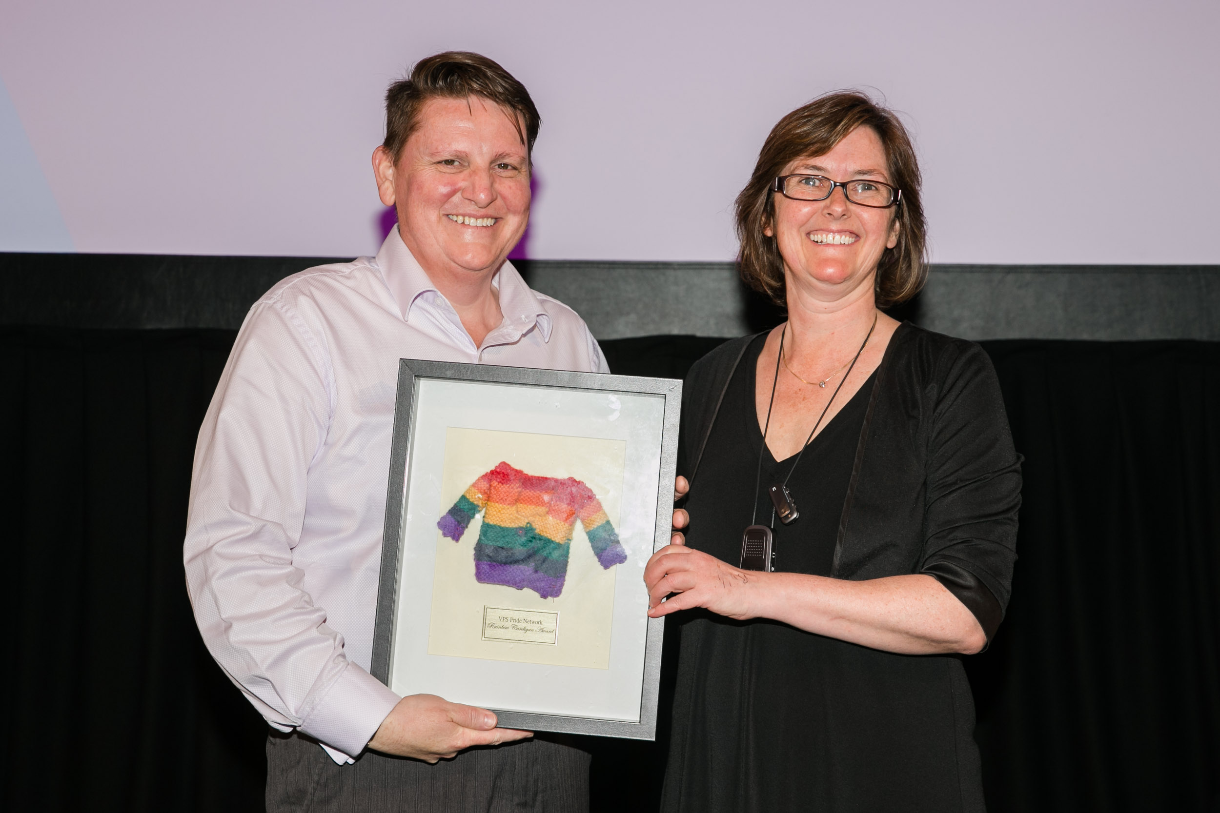 People celebrating the 2018 VPS LGBTIQ+ Pride Awards