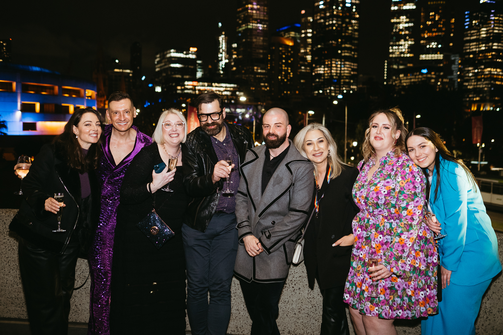 People celebrating the 2022 VPS LGBTIQ+ Pride Awards