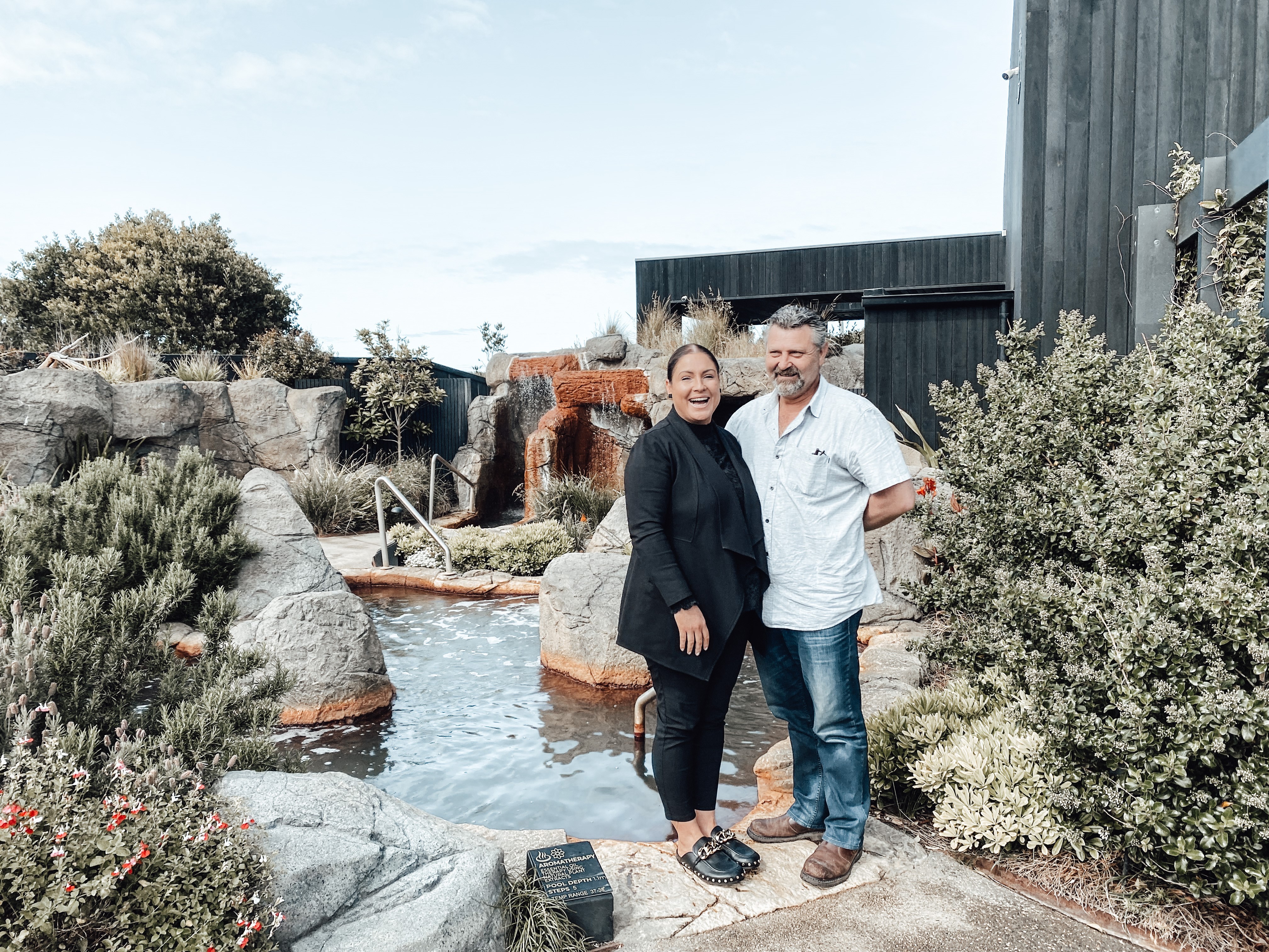 Gene and Rebcca Seabrook at Deep Blue Hotel and Hot Springs, Warrnambool