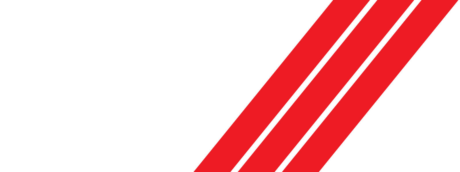 Images shows three red stripes leaning diagonally to the right