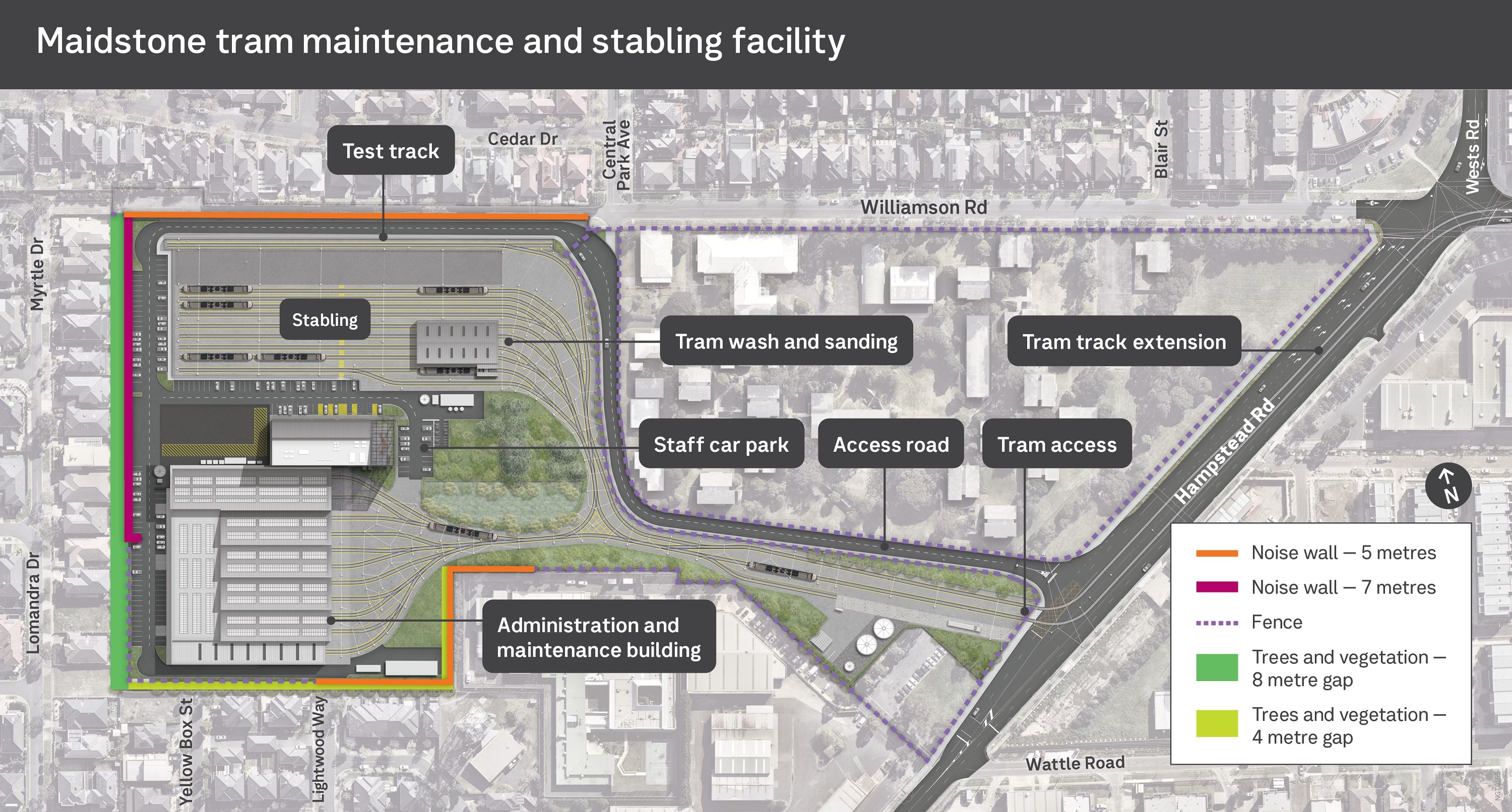 Maidstone tram maintenance and stabling facility