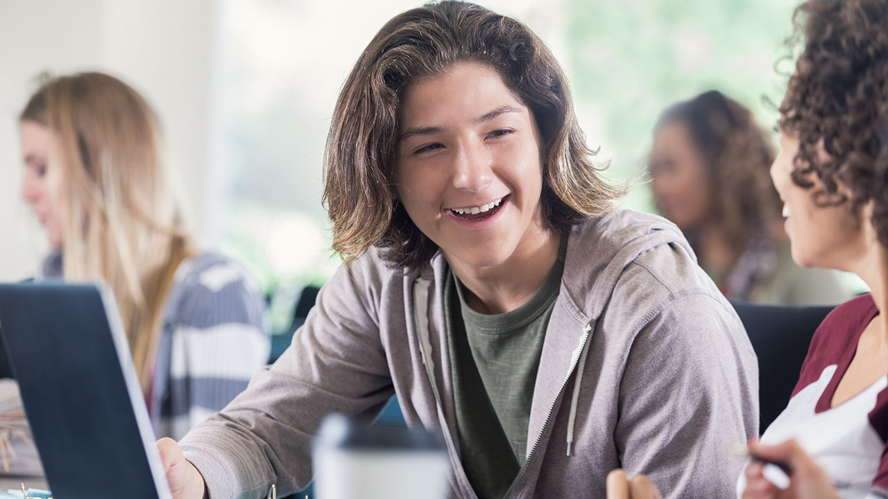 Person in classroom setting