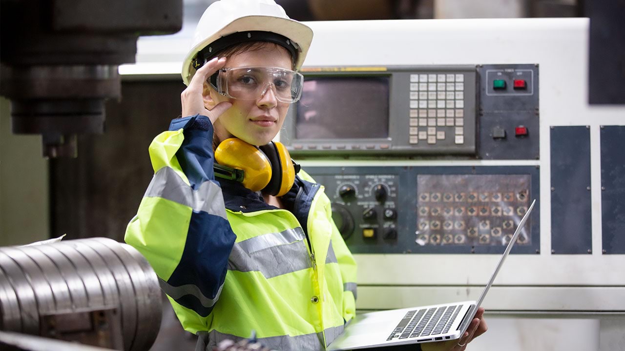 Person working in manufacturing