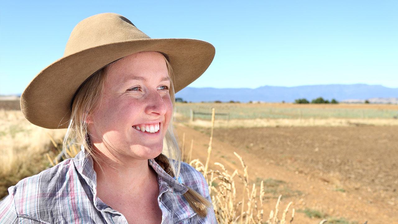 Person in paddock