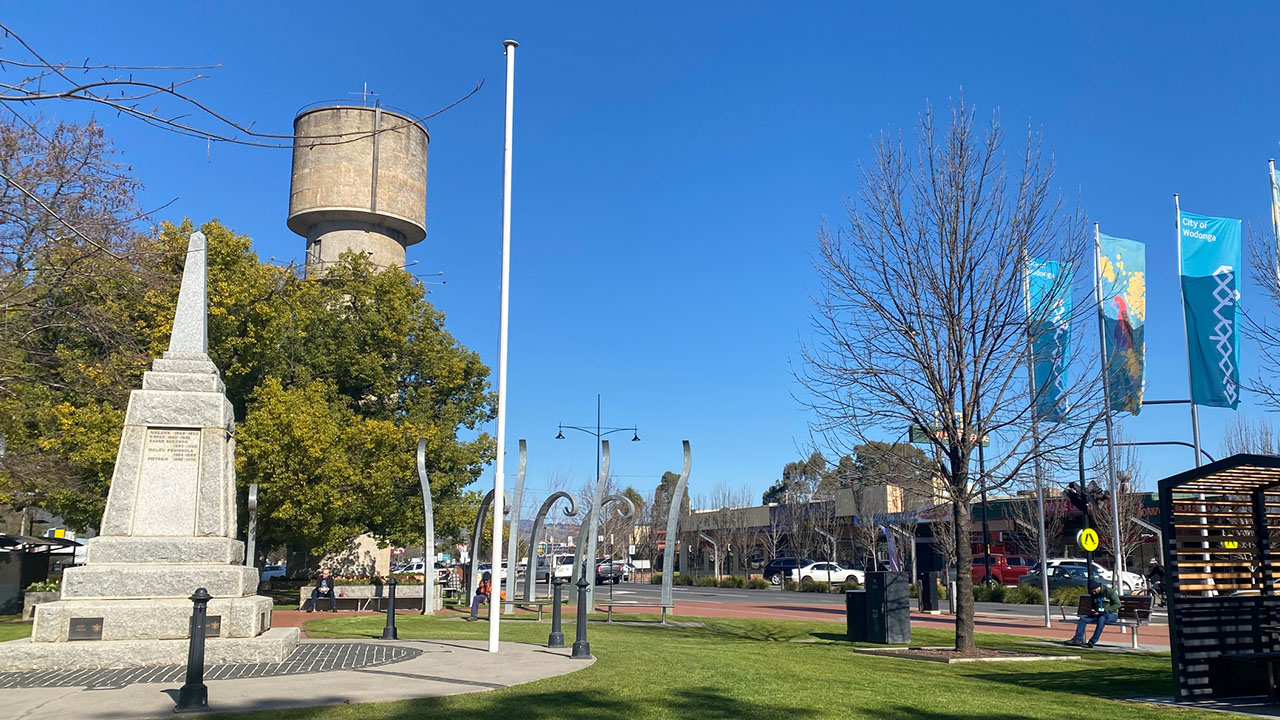 Street scene of Wodonga