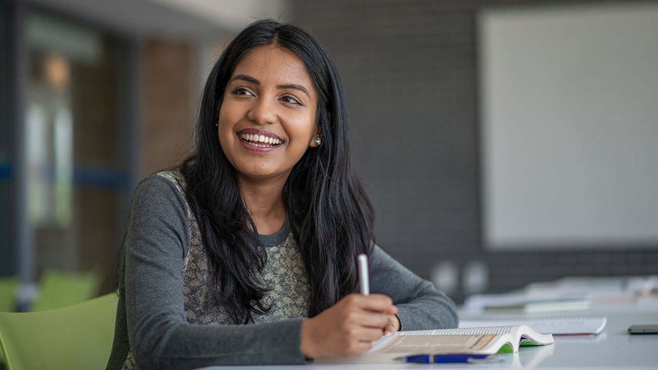 Person in classroom setting