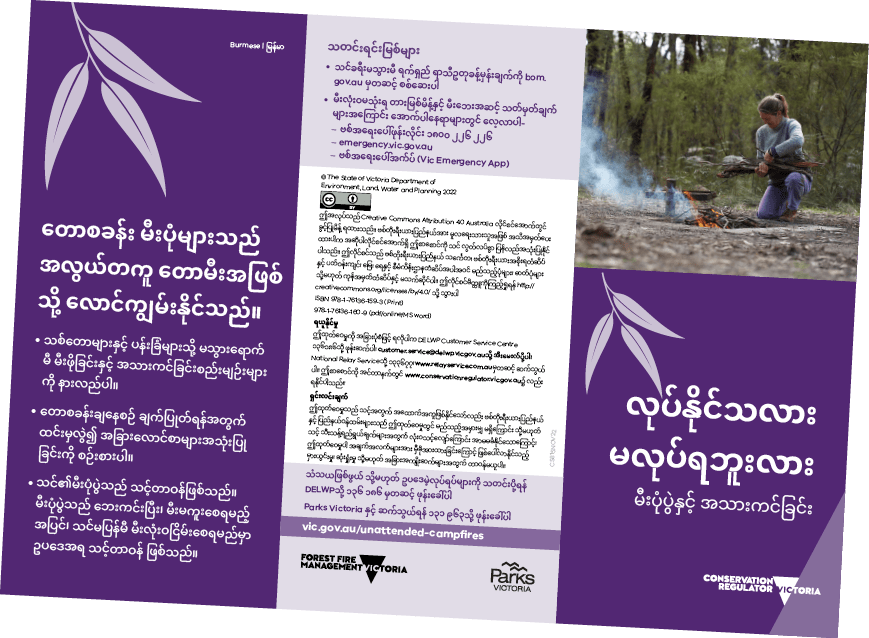 Conservation Regulator brochure in a language other than English