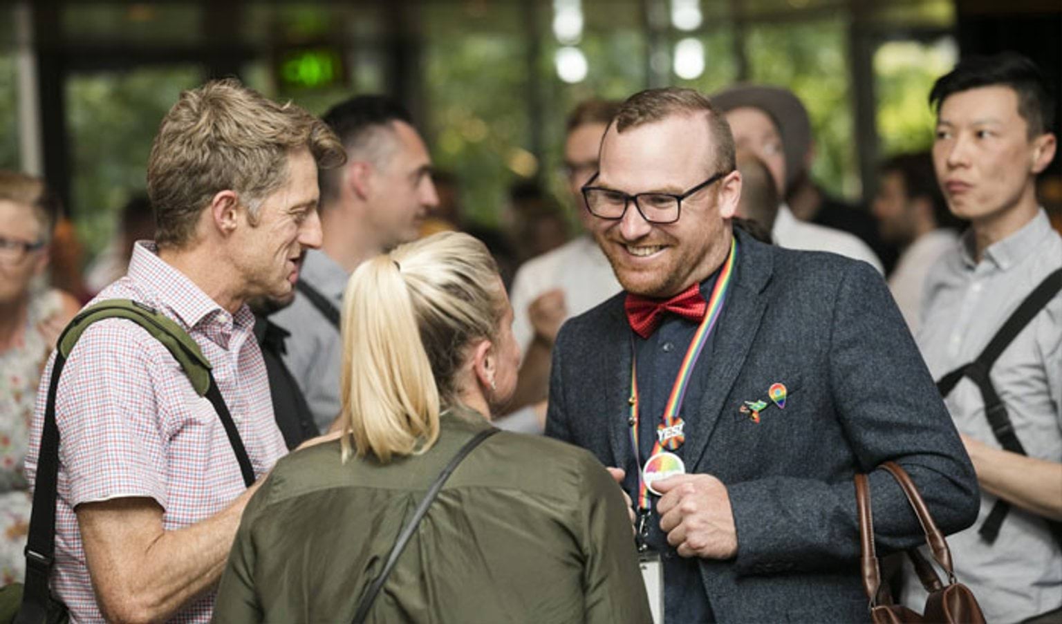People networking at the 2018 VPS Pride Awards