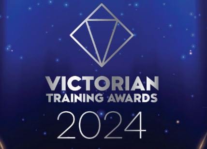 Banner saying Victorian Training Awards 2024