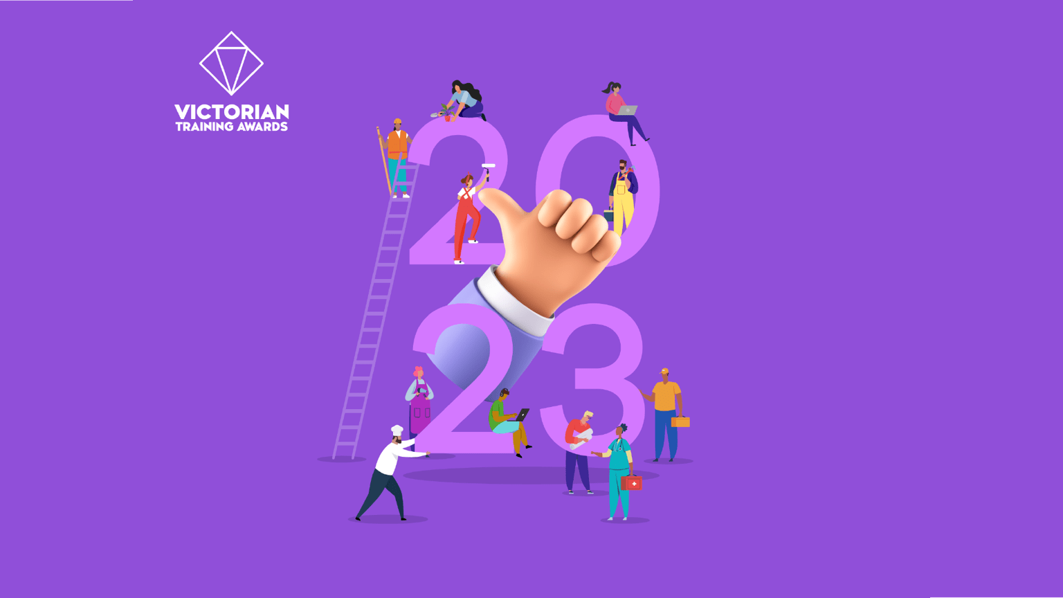 2023 Victorian Training Awards logo
