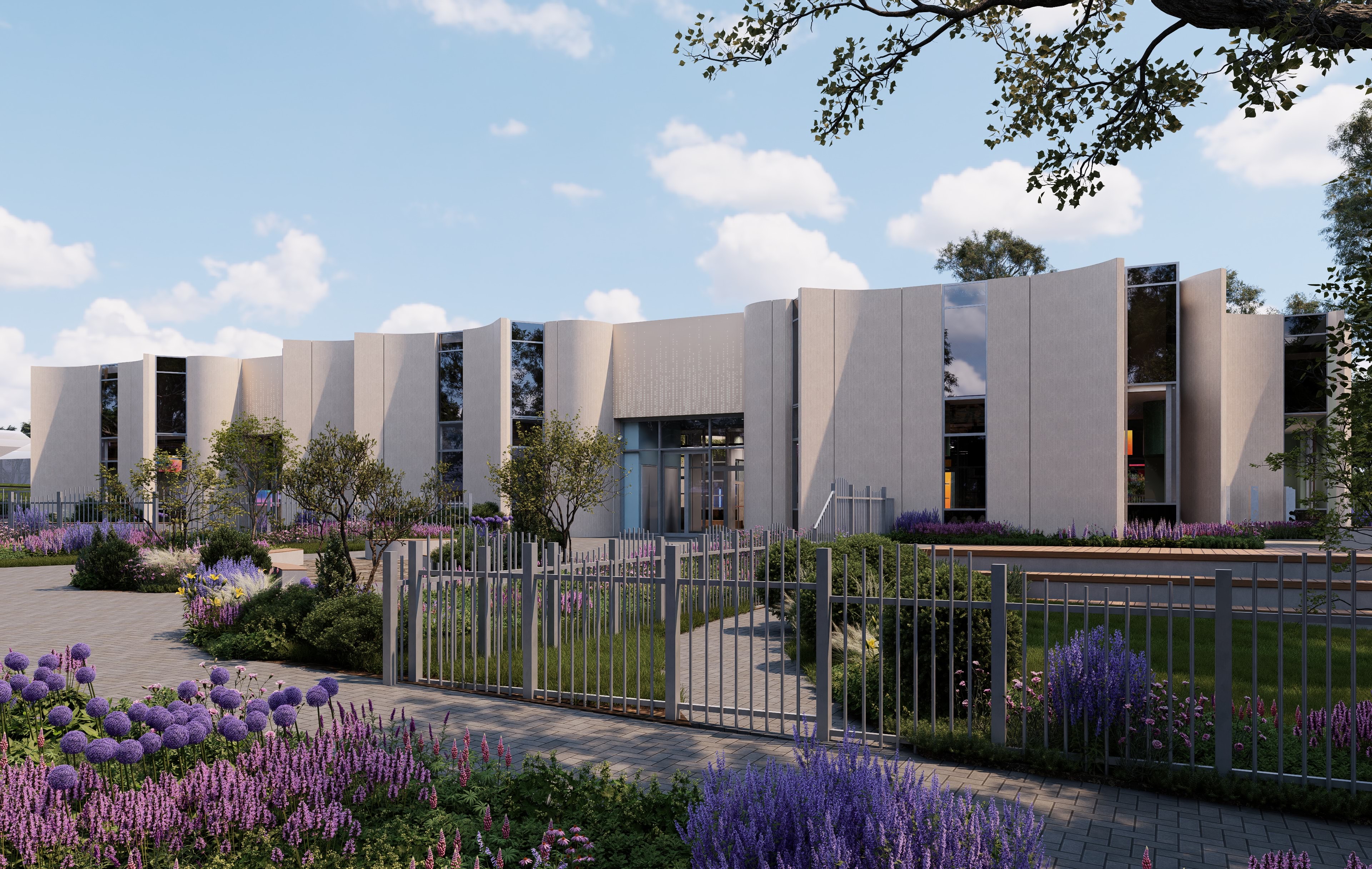 Exterior view of a modern building at Chisholm Institute Dandenong, showcasing its contemporary architecture