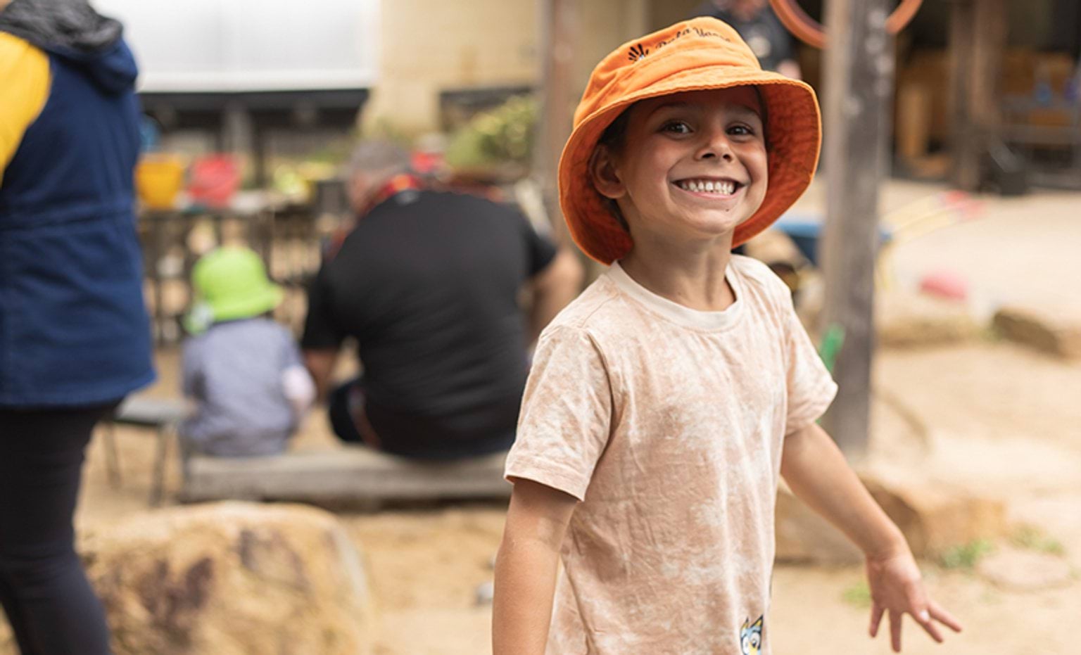 A smiling child
