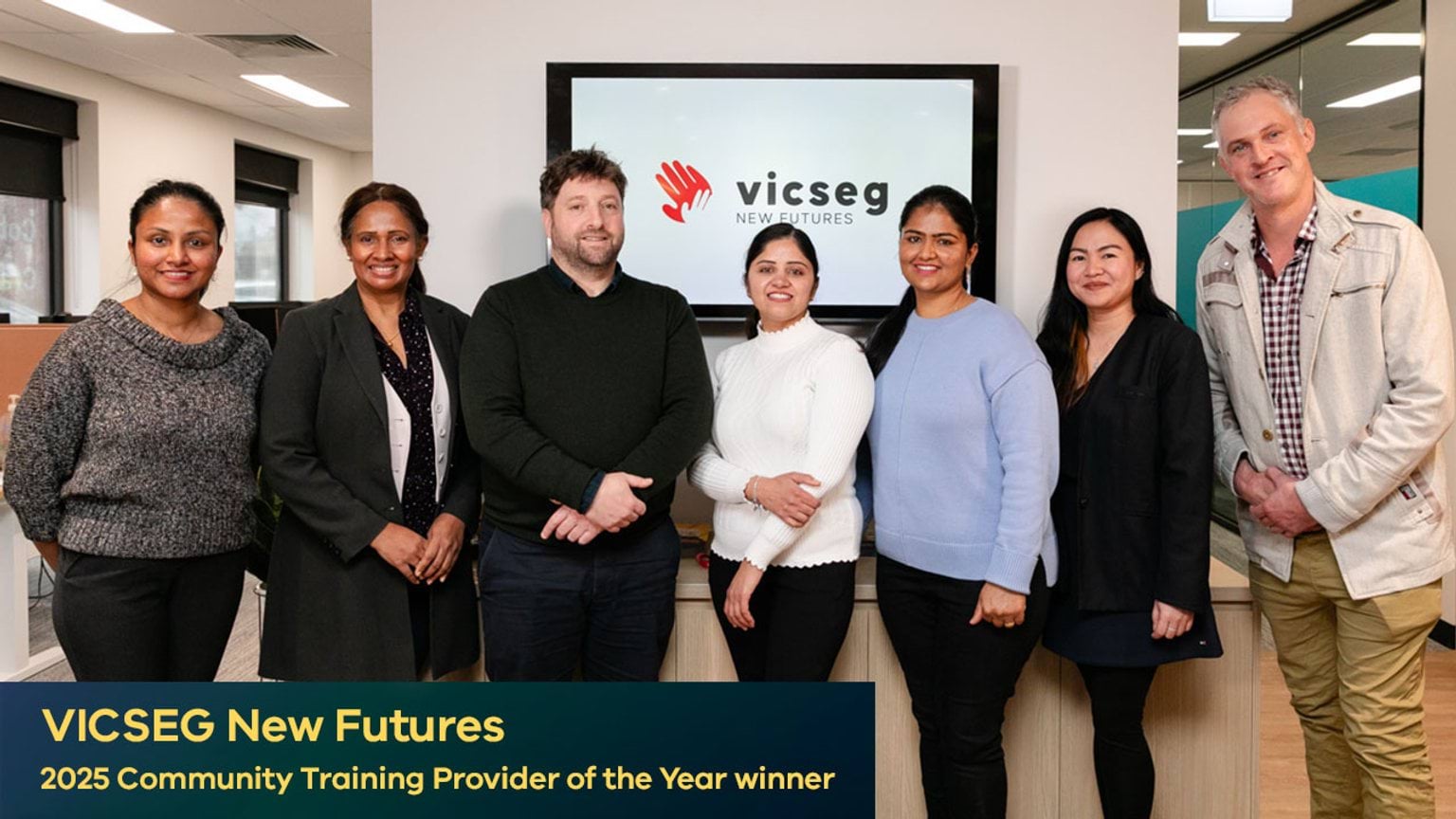 VICSEG New Futures, 2025 Community Training Provider of the Year winner