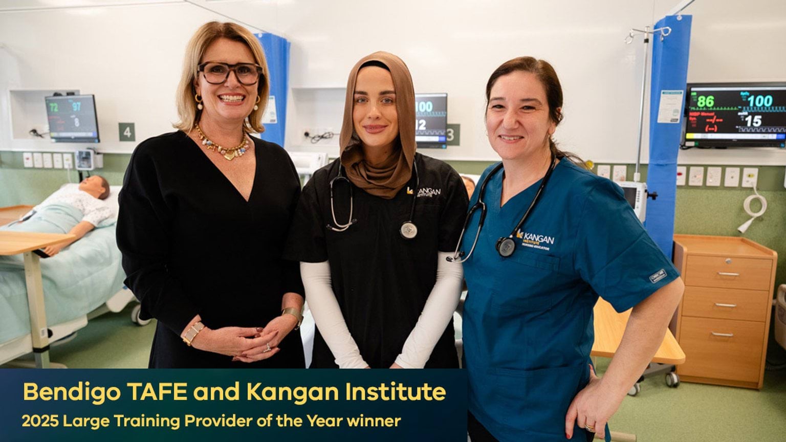 Bendigo TAFE and Kangan Institute, 2025 Large Training Provider of the Year winner