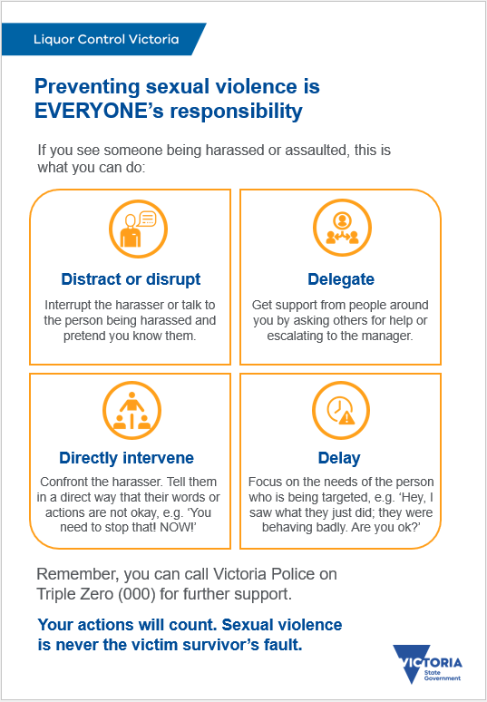 Sexual violence - Optional step by step guides for staff